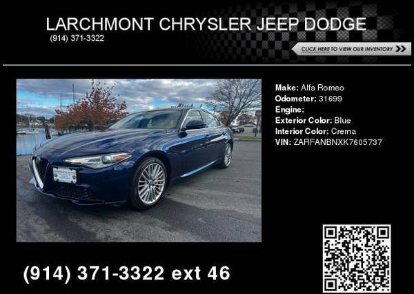 2019 Alfa Romeo Giulia Ti Lusso - $22,995 (Larchmont, NY)63614220701569120