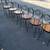 1900's set of 6 restored ice cream parlor chairs 4 thumbnail