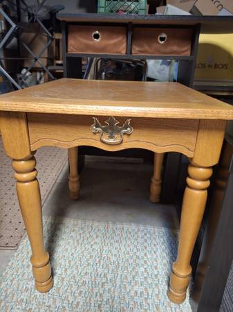 Solid Wood End Table 1
