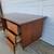 Mid Century Walnut Wood Office Desk with Formica Top 5 thumbnail