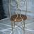 VINTAGE CHILD'S WROUGHT IRON ICE CREAM PARLOR CHAIR 3 thumbnail