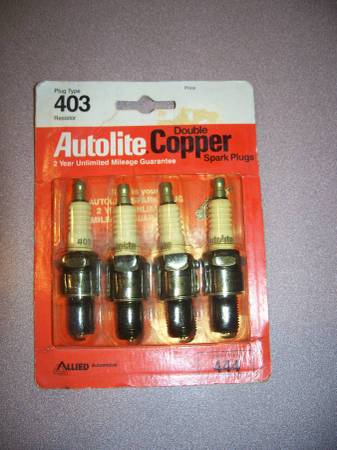 Autolite Spark Plugs Package of Four Part Number 403 1