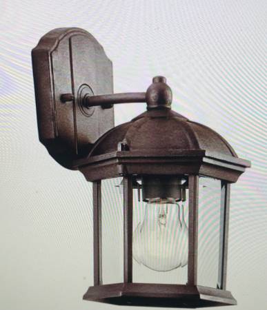 Kichler Barrie 11" LED Outdoor Wall Light with Beveled Glass Panels 1