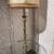Vintage French brass finished glass top table and lamp 3 thumbnail
