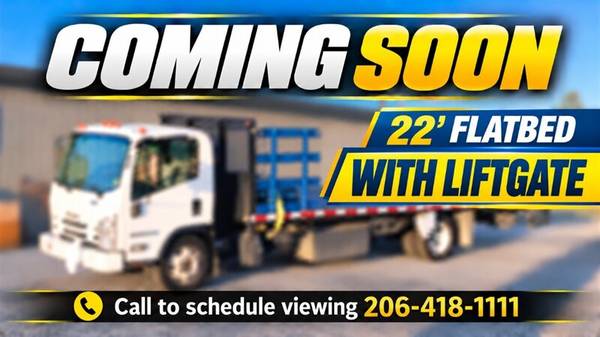 2016 Isuzu NQR ~ Stakebed 22' Flatbed w/ Liftgate    1