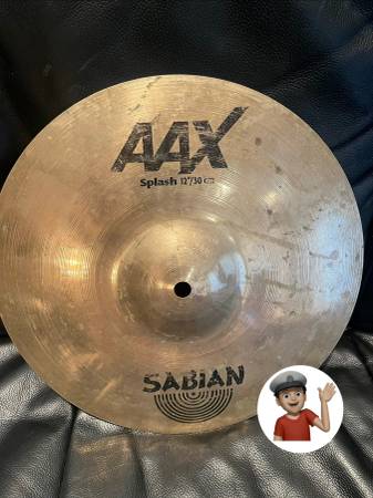 12” Sabian AAX Splash Cymbal drum set 1
