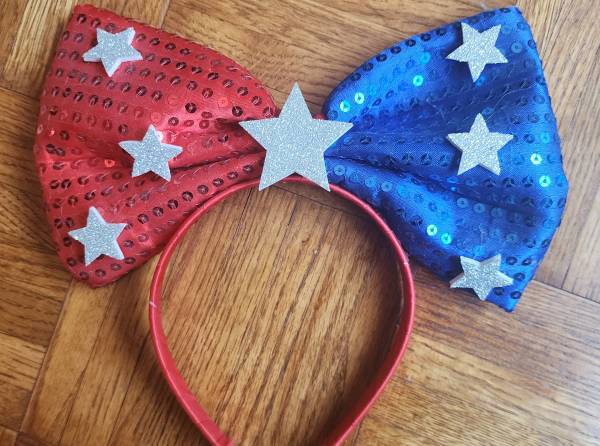 American flag headband stars red blue 1