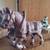 Antique Cast Iron Horses, Wagon, Driver 2 thumbnail