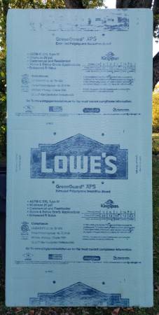 4 Panels - 2" Thick Foam Insulation Panels 4x8 1