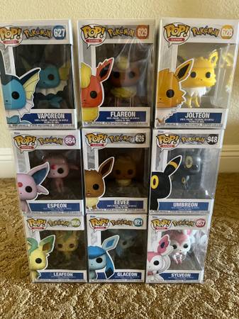 Pokemon funko pop eeveelution bundle 1
