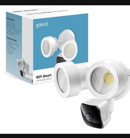 Wired Floodlight Camera | Home Security Camera Outdoor Waterproof with 1