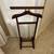 A vintage solid hardwood clothing valet stand 2 thumbnail