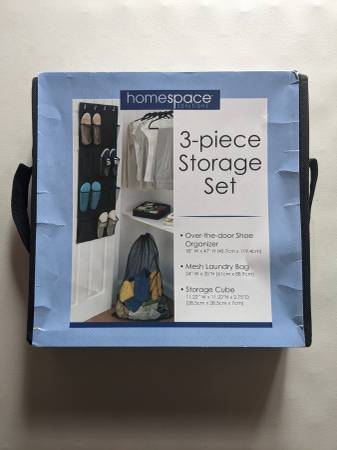 New Homespace Solutions 3-Piece Storage Set 1