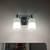 2-Light Bathroom Vanity Light - Brushed Nickel & Glass 2 thumbnail