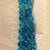 Vintage 3-Strand Blue Beaded Necklace with Flowered Clasp 2 thumbnail