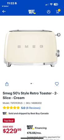 Semg 50’s style kettle and toaster 1