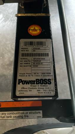 POWERBOSS generator 1