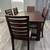 Dining set with 6 chairs and two leafs wood table free delivery 1 thumbnail