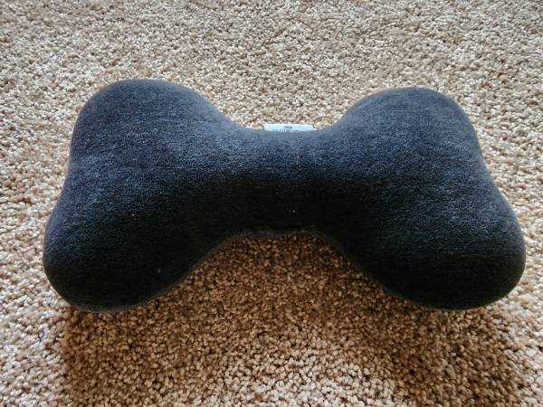 Cute small black bone pillow 1