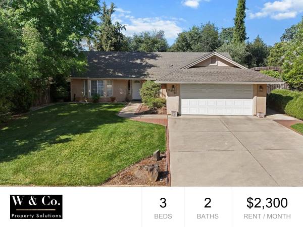 $2,300 / 3br - 1552ft2 - 4010 Cambria Dr | 3-bedroom, 2-bathroom home great neighborhood! (Redding)63972527963522120