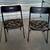 Antique cushioned metal folding chairs 1 thumbnail