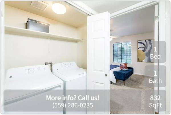$1,780 / 1br - 832ft2 - A community to call home: Experience our 1 BR, 832 Sq Ft. (Fresno - Fresno)63872986877315122