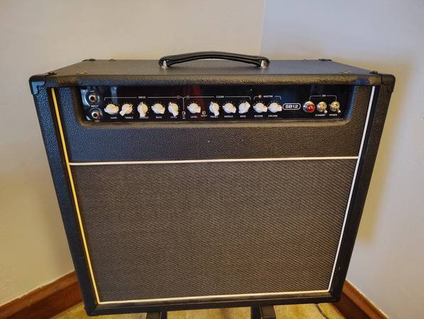 Stage Right SB12 50-watt all tube 2-channel 1x12 combo amp w/ reverb 1