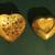 Vintage Silver plated Brass Heart shaped box sachet container 2 thumbnail