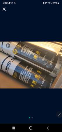 3 rollos completos, 1 rollo casi lleno para construcción, remodelación y protección - $140 (Tracy)63471028083457121