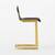 CB2 x Lenny Kravitz Rake bar stool chair leather/brass 3 thumbnail