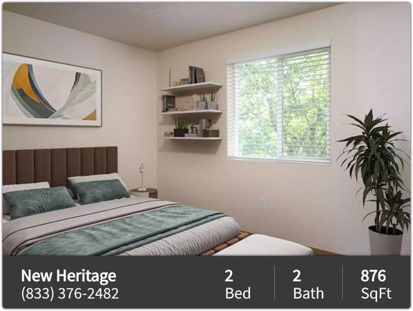 Comfortable 2 bed, 2 bath, prime location! 1