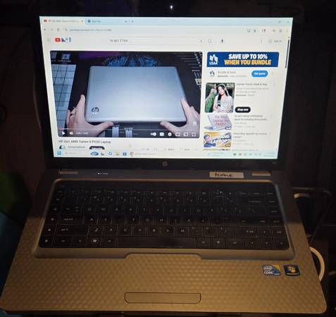 HP G62-373DX Notebook PC and Charger 1