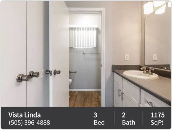 $2,114 / 3br - 1175ft2 - ¡Vistas deslumbrantes! ¡Ubicación privilegiada! ¡3 habitaciones / 2 baños! Pase hoy mismo! (Santa Fe)63659781365761122
