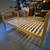 Wooden twin size bed with mattress 2 thumbnail