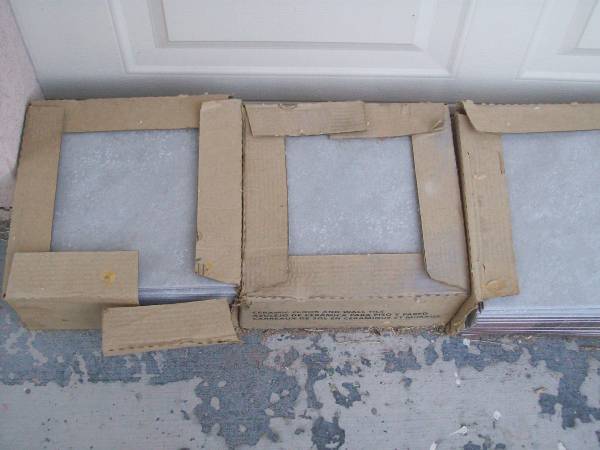 8 boxes Gray 12x12 Tile 1