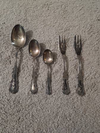 Rare Camusso Sterling Silver (925) Flatware Set, 5 Pcs, Made in Peru 1
