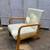 Vintage modern teak framed arm chair 3 thumbnail