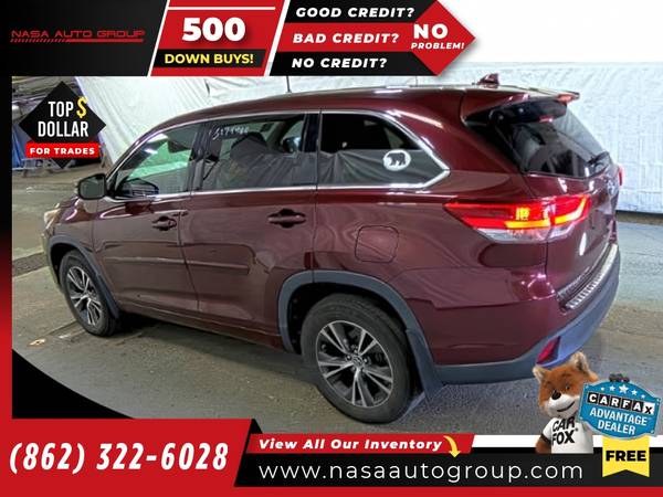 2017 Toyota Highlander LE Plus V6 V 6 V-6 AWD Natl - $16,130 (The price in this ad is the downpayment)63654711677825123