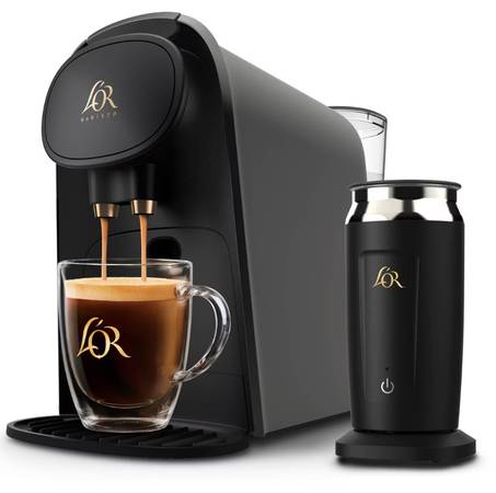 L'OR Barista Coffee Machine with Milk Frother and 100 capsules 1