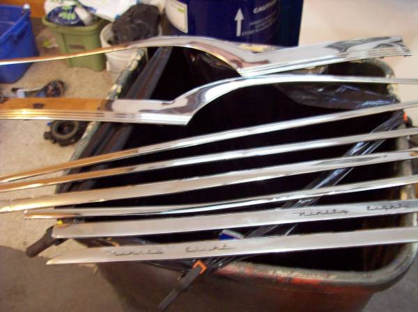 1953-54 chevy-pontiac 2 door hardtop stainless trim 1