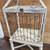 Distressed White Decorative Birdcage on Stand 3 thumbnail