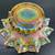 Fenton iridescent Grape & Cable Crimped Glass Bowl 2 thumbnail