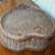 Antique SEWING wicker storage BASKET Heart Shaped Wood Thread Vintage 14 thumbnail