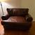 Free brown leather sofa, chair and ottoman 1 thumbnail