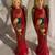 PAIR ANTIQUE CHRISTMAS CARVED PAINTED WAX / CANDLE ANGELS 1 thumbnail