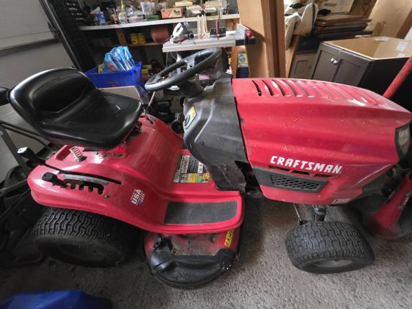Craftsman T110 Riding Mower + Plow - $600 OBO
 1