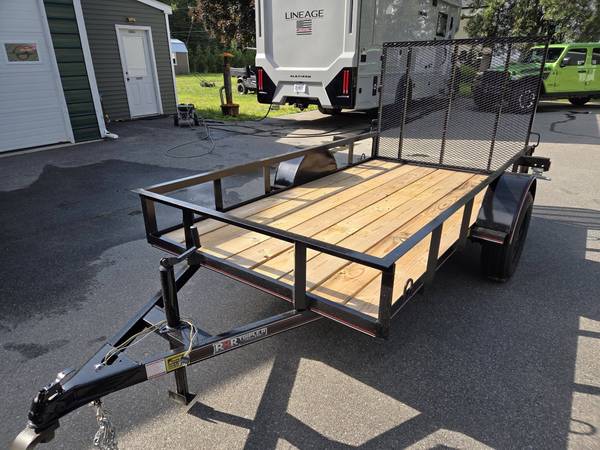 2026 5x10 One stop trailers utility trailer with rear gate steel 1