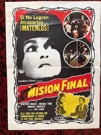 Original FINAL ASSIGNMENT (1980) Canadian Film Mexican Poster 1