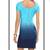 INC BLUE OMBRE BANDAGE STRETCH DRESS Sz Small 1 thumbnail