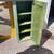 Green and yellow painted wooden cabinet with mirror. 5 thumbnail